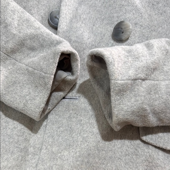 Calvin Klein Light Gray Double-Breasted Coat - Picture 3 of 4